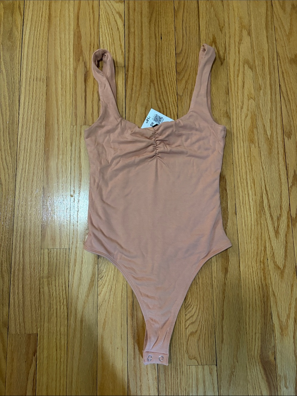 Forever 21 Peach Tank Bodysuit